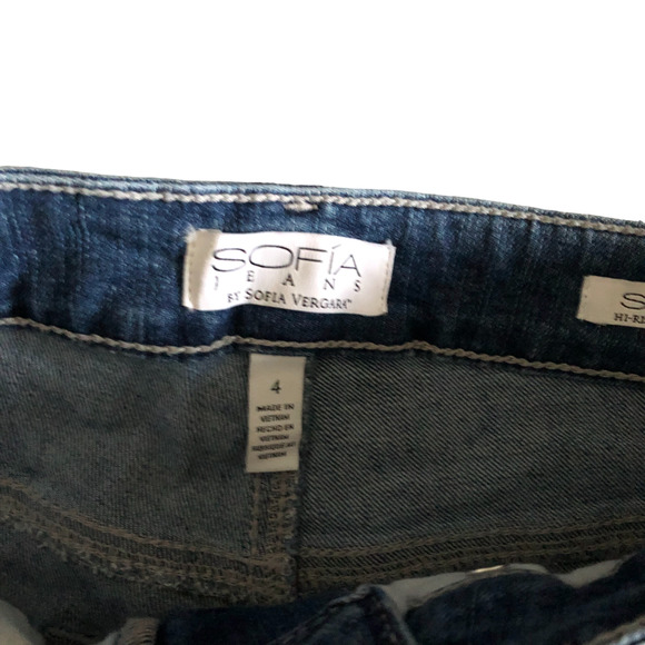 Sofia Jeans by Sofia Vergara Women's High Rise Slim Skinny Ankle Denim Jeans - Picture 6 of 9